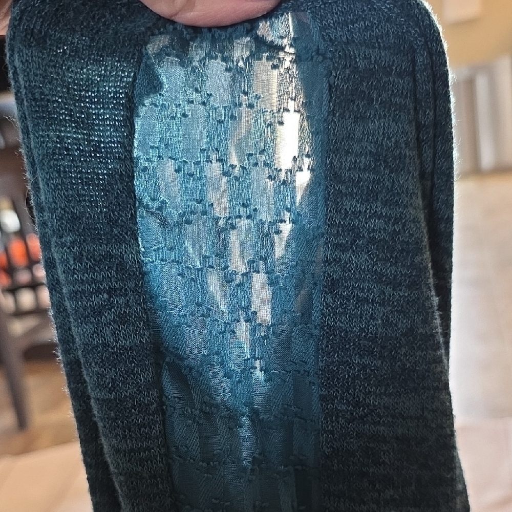 Elegant Teal Women's Blouse - Picture 5 of 6